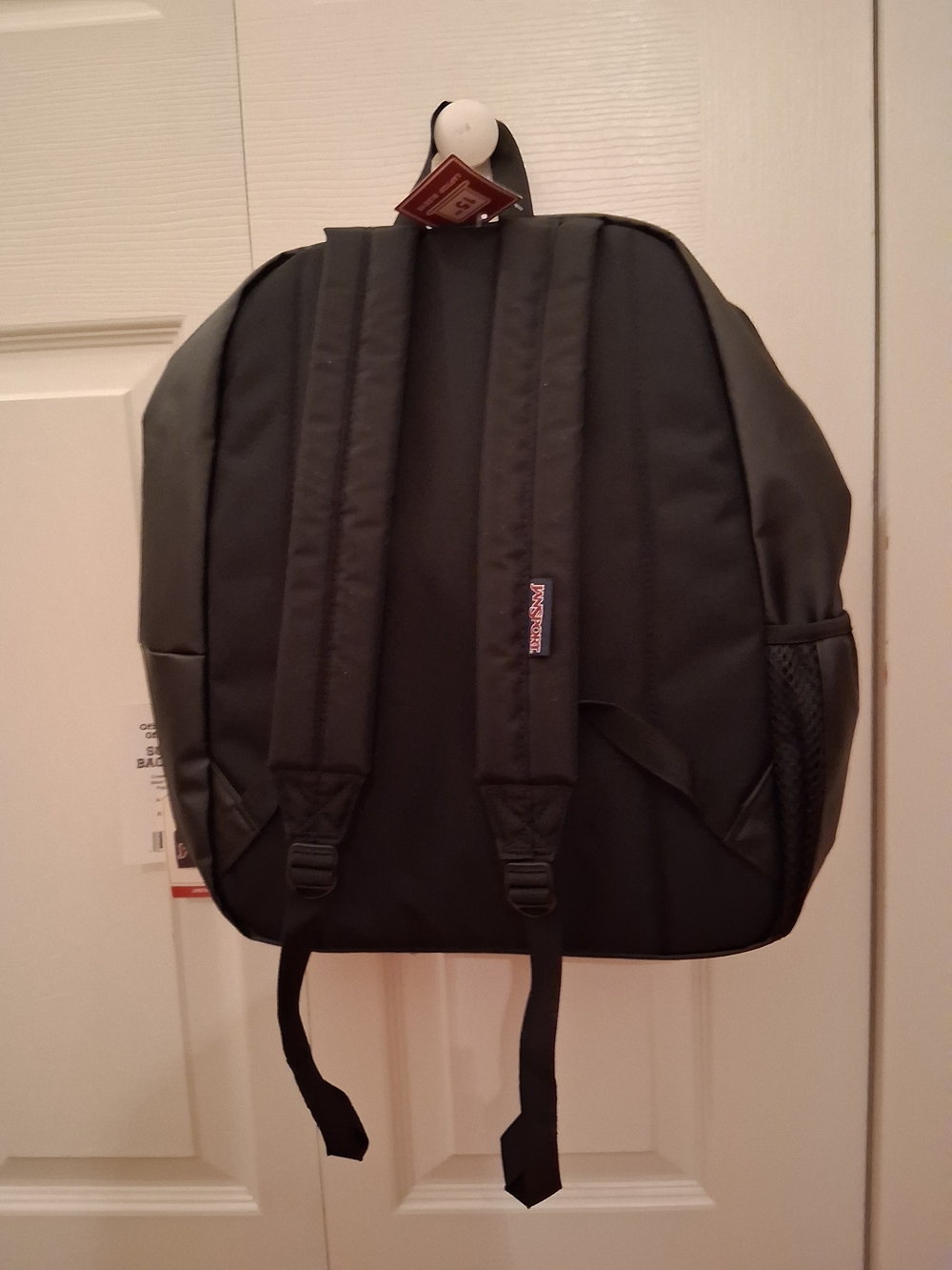 Jansport Black Backpack with Light Blue Accent - Picture 2 of 3
